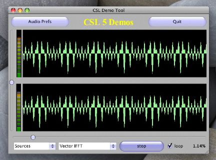 CSL demo GUI